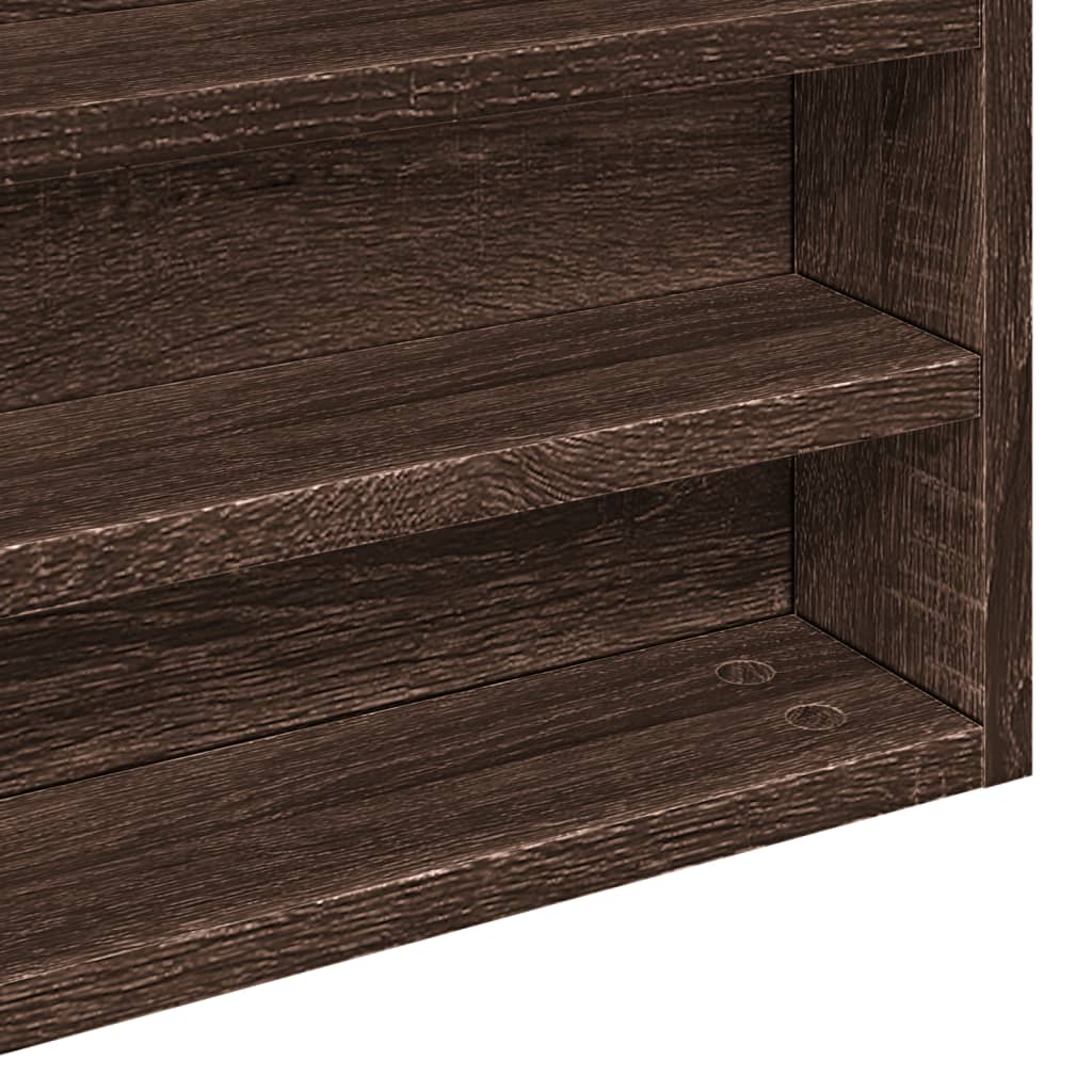 Vitrina boja smeđeg hrasta 100x8,5x58 cm od konstruiranog drva