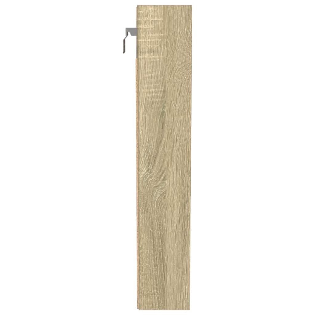 Vitrina boja hrasta sonome 100x8,5x50 cm konstruirano drvo