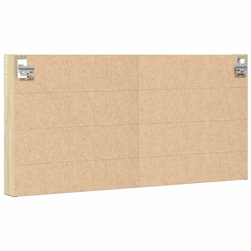 Vitrina boja hrasta sonome 100x8,5x50 cm konstruirano drvo