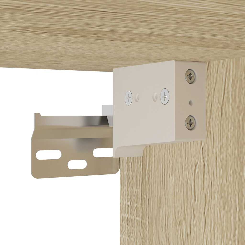 Vitrina boja hrasta sonome 100x8,5x50 cm konstruirano drvo
