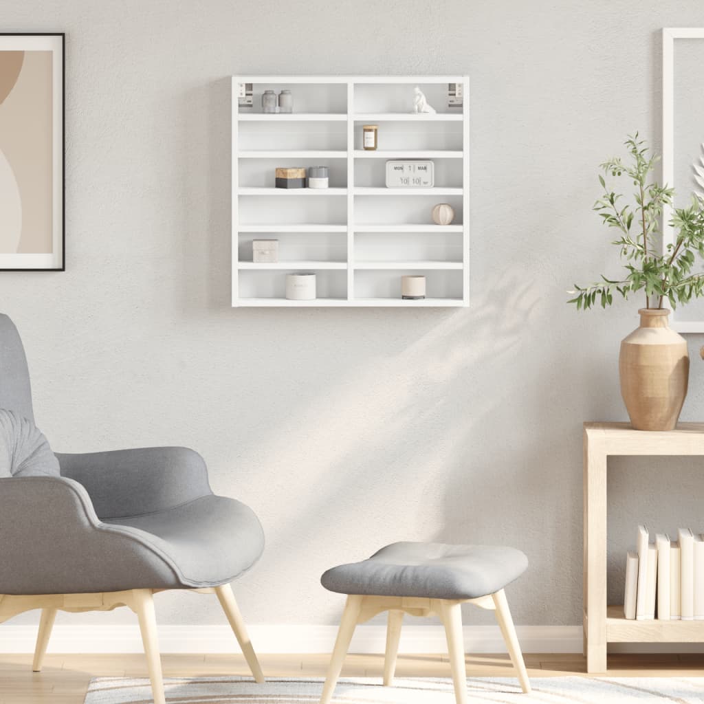Vitrina bijela 60x8,5x58 cm konstruirano drvo
