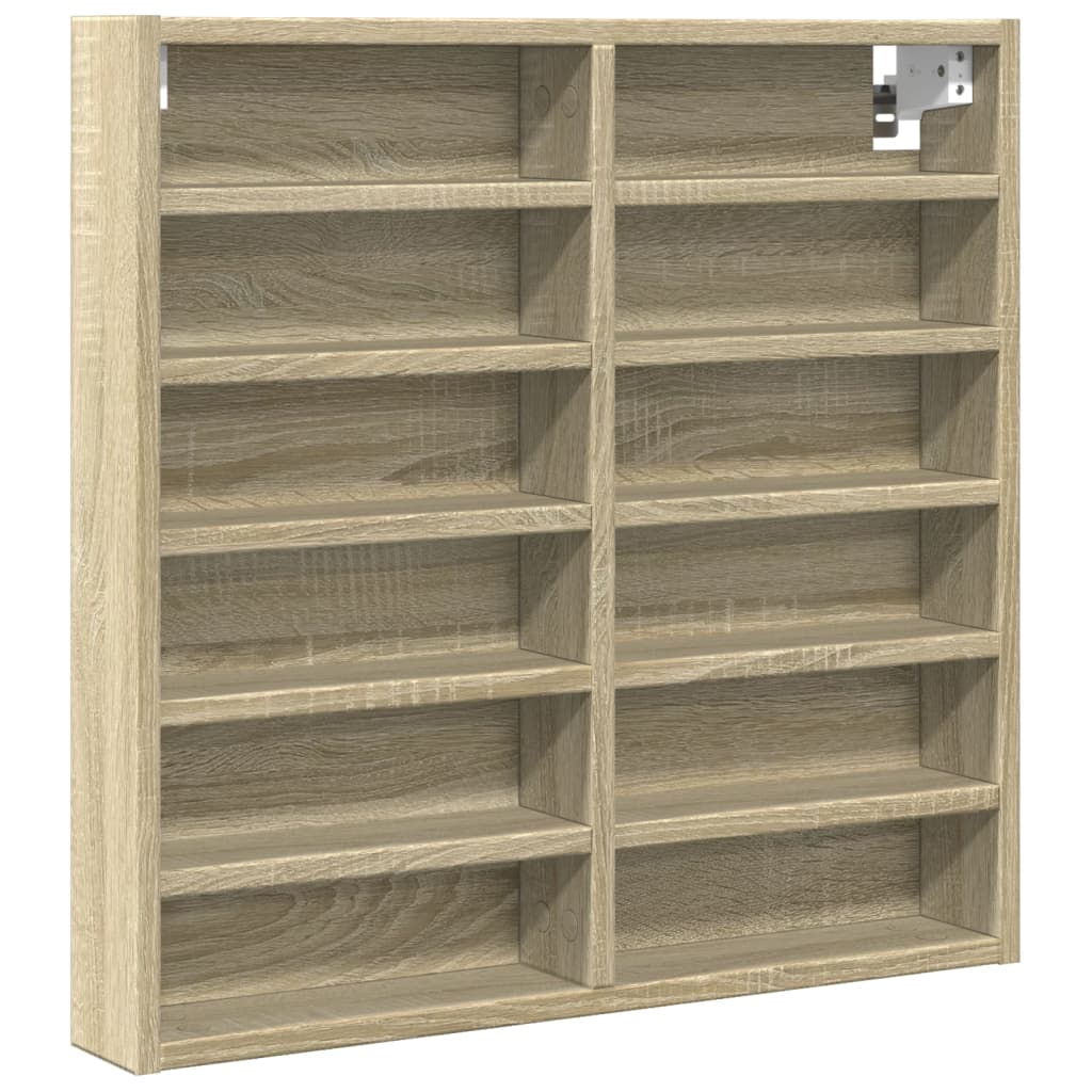 Vitrina boja hrasta sonome 60x8,5x58 cm konstruirano drvo