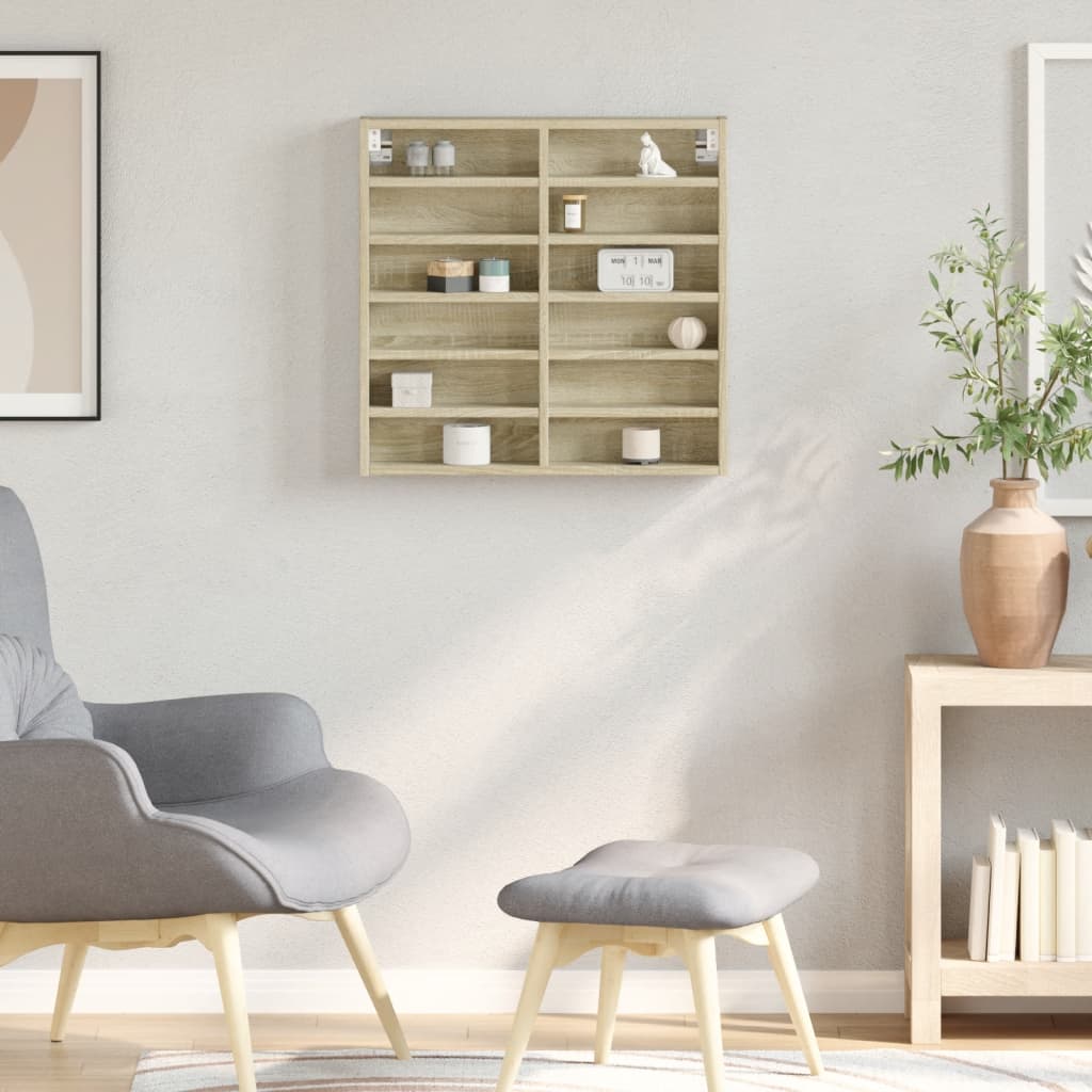 Vitrina boja hrasta sonome 60x8,5x58 cm konstruirano drvo