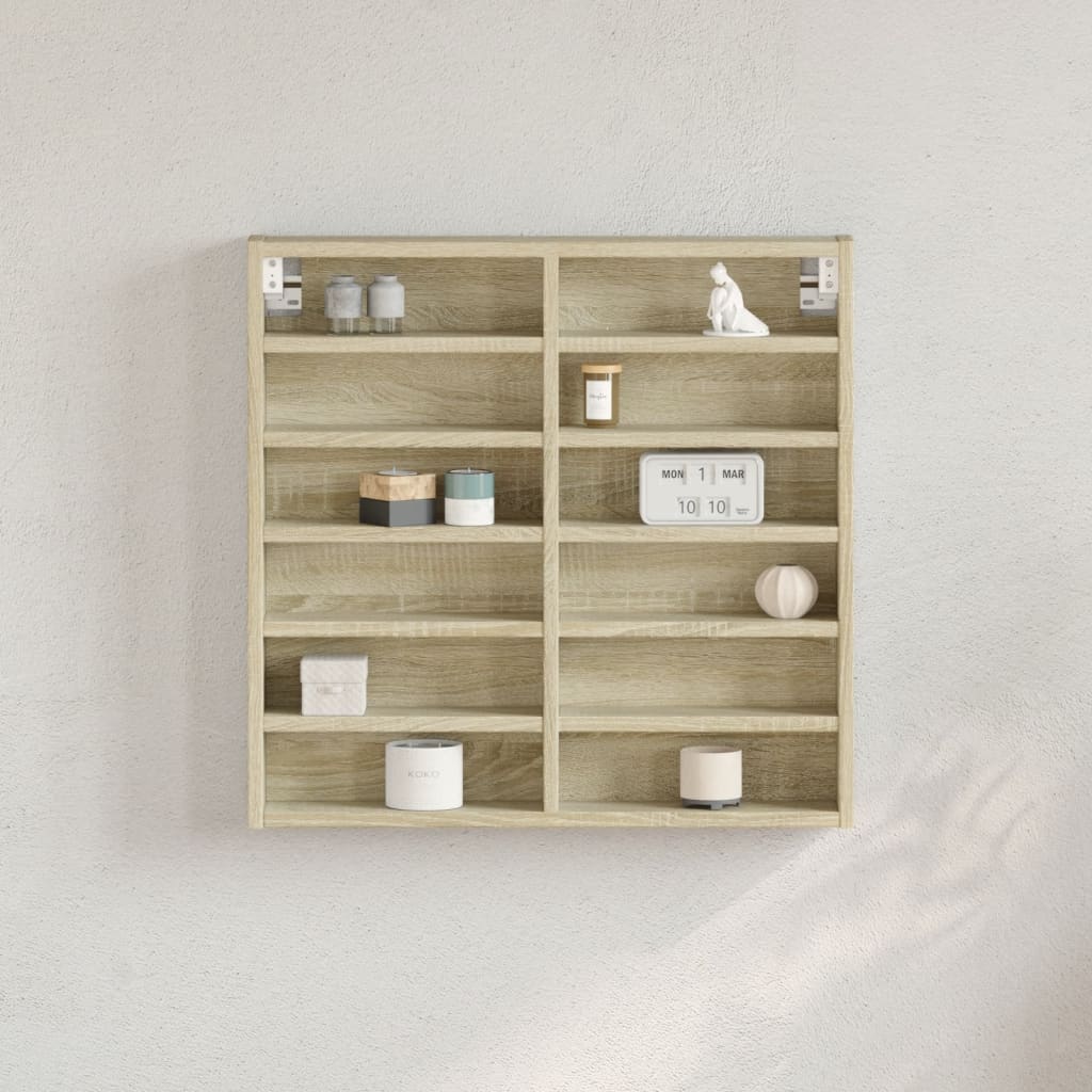 Vitrina boja hrasta sonome 60x8,5x58 cm konstruirano drvo
