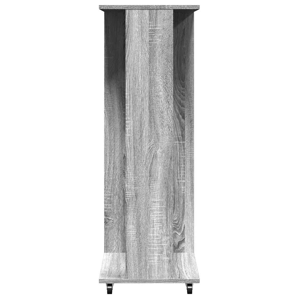Ormar s kotačima sivi hrast 102 x 38 x 110 cm konstruirano drvo