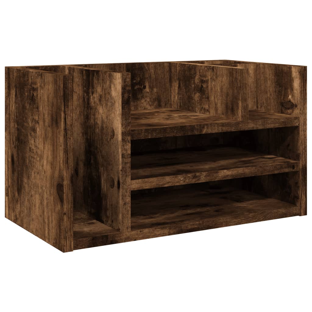 Organizator za stol boja hrasta 44,5x24x25 cm konstruirano drvo