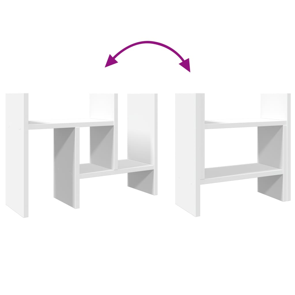 Organizator za stol bijeli 34,5x15,5x35,5 cm konstruirano drvo