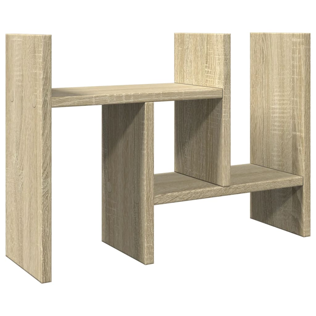 Organizator za stol boja hrasta 34,5 x 15,5 x 35,5 cm drveni