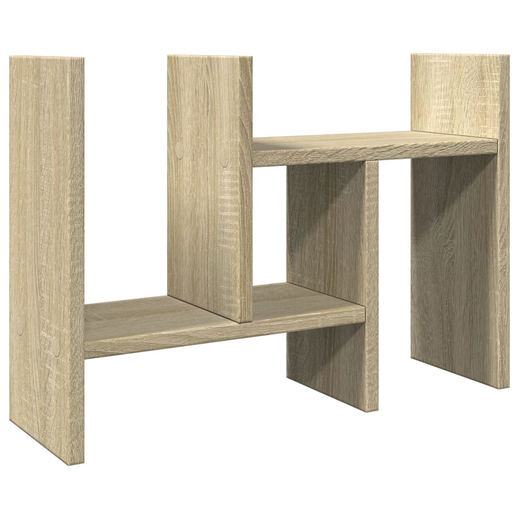 Organizator za stol boja hrasta 34,5 x 15,5 x 35,5 cm drveni