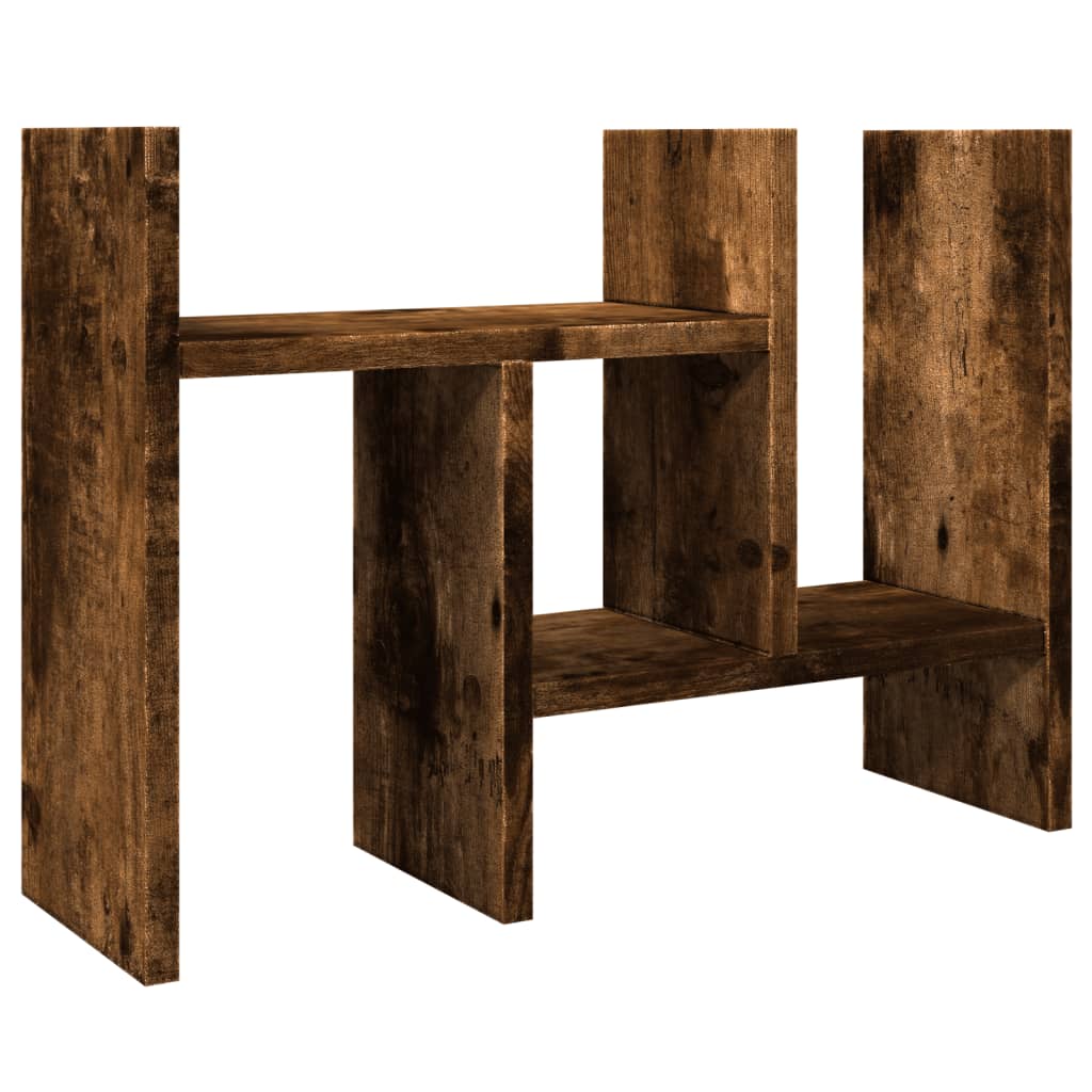 Organizator za stol boja hrasta 34,5 x 15,5 x 35,5 cm drveni