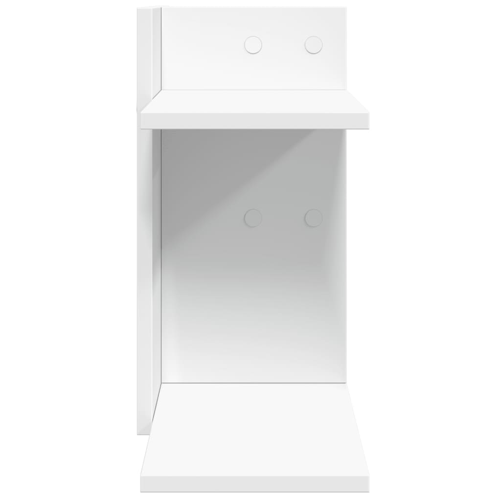 Organizator za stol bijeli 42 x 21,5 x 42 cm konstruirano drvo