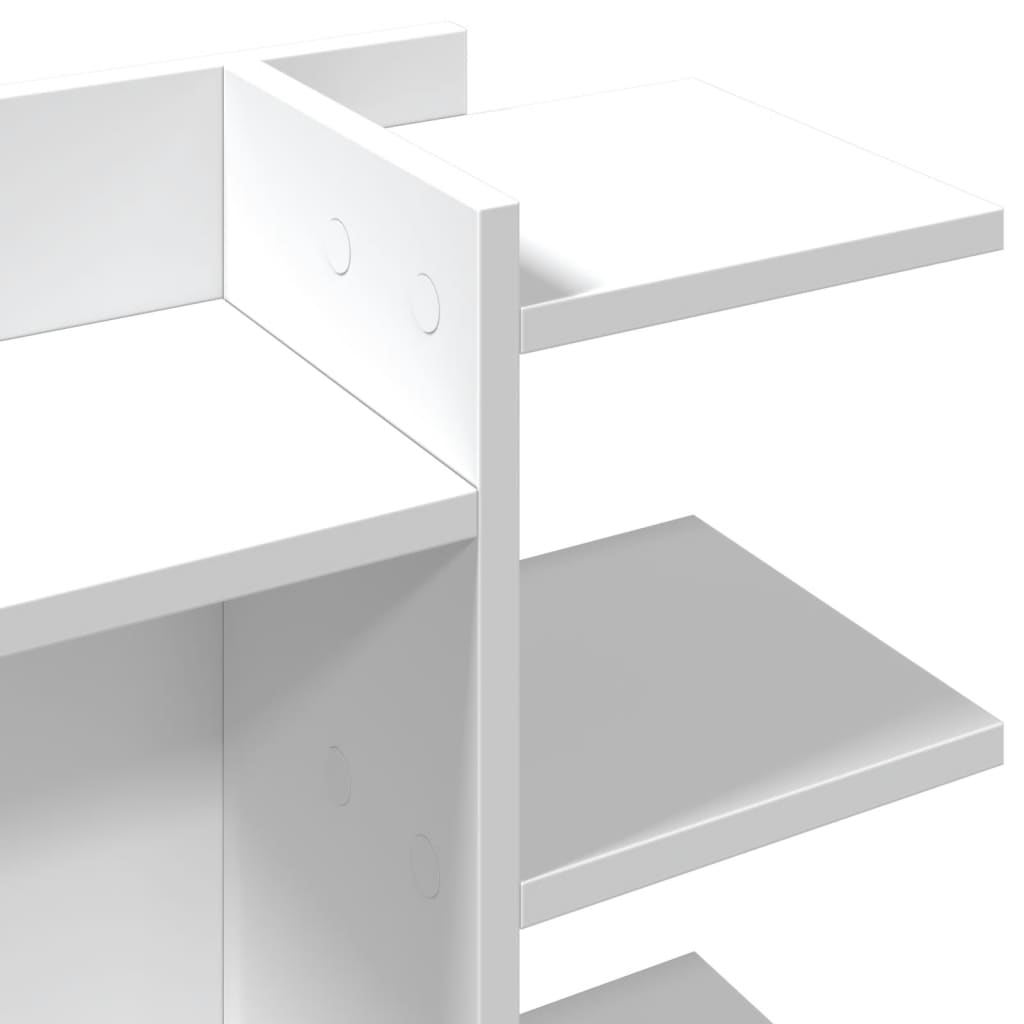 Organizator za stol bijeli 42 x 21,5 x 42 cm konstruirano drvo