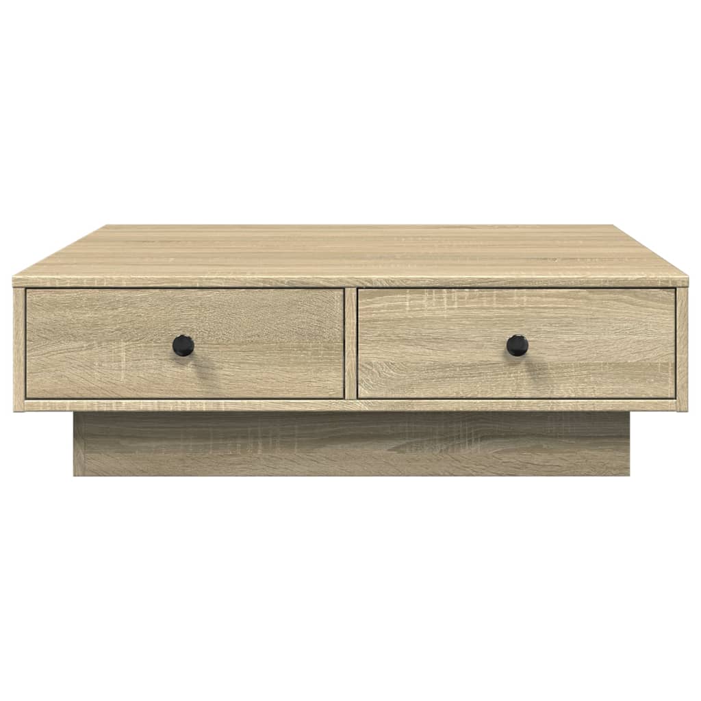 Stolić za kavu boja hrasta sonome 90x90x28 cm konstruirano drvo