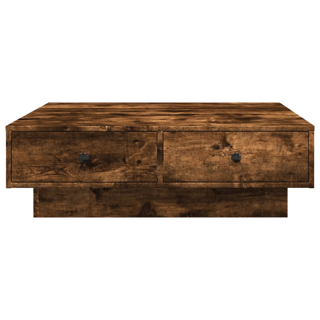 Stolić za kavu boja hrasta 90x90x28 cm od konstruiranog drva
