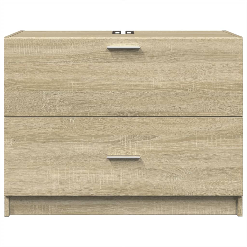 Ormarić za umivaonik boja hrasta 78x37x59 cm konstruirano drvo
