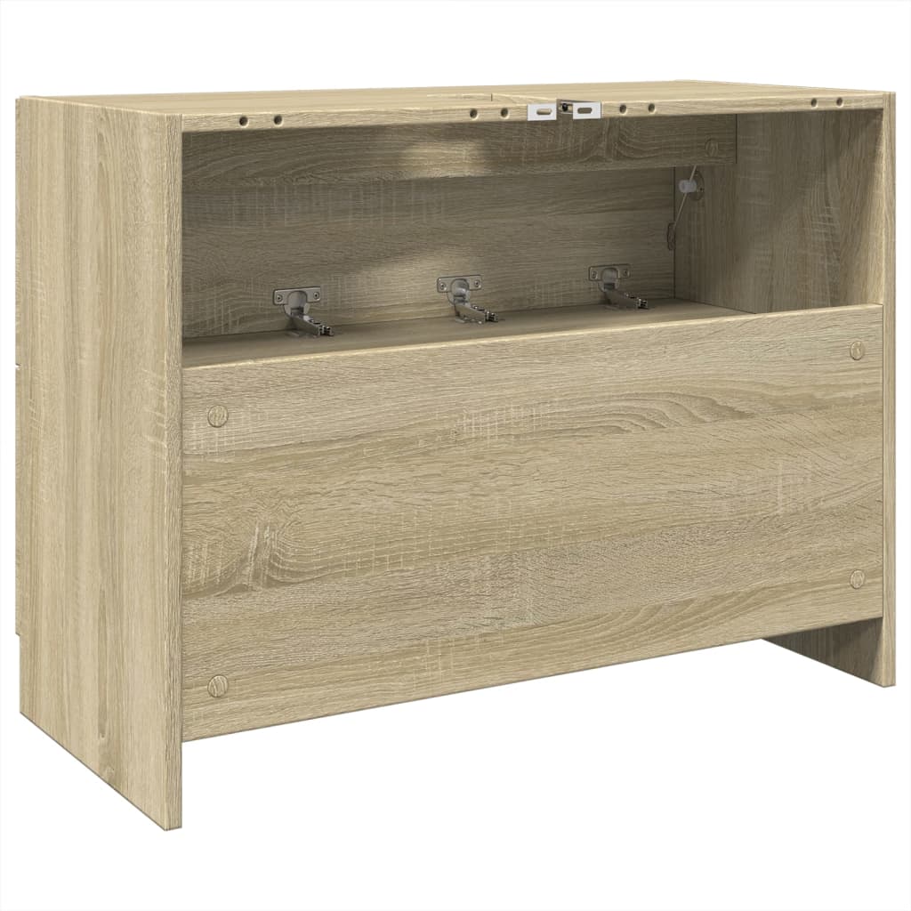 Ormarić za umivaonik boja hrasta 78x37x59 cm konstruirano drvo
