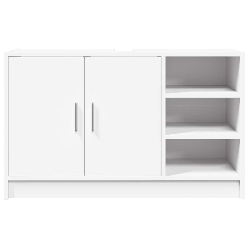 Ormarić za umivaonik bijeli 90 x 29 x 55 cm konstruirano drvo