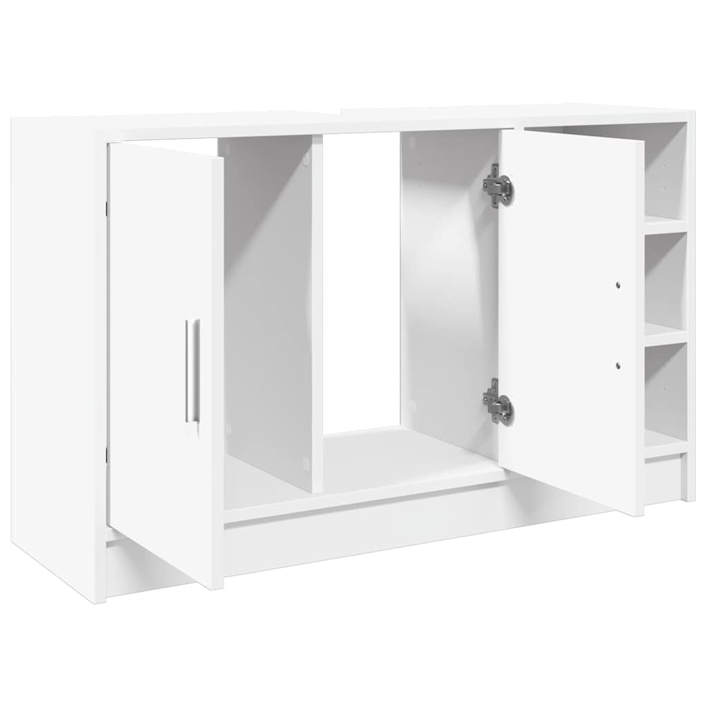 Ormarić za umivaonik bijeli 90 x 29 x 55 cm konstruirano drvo