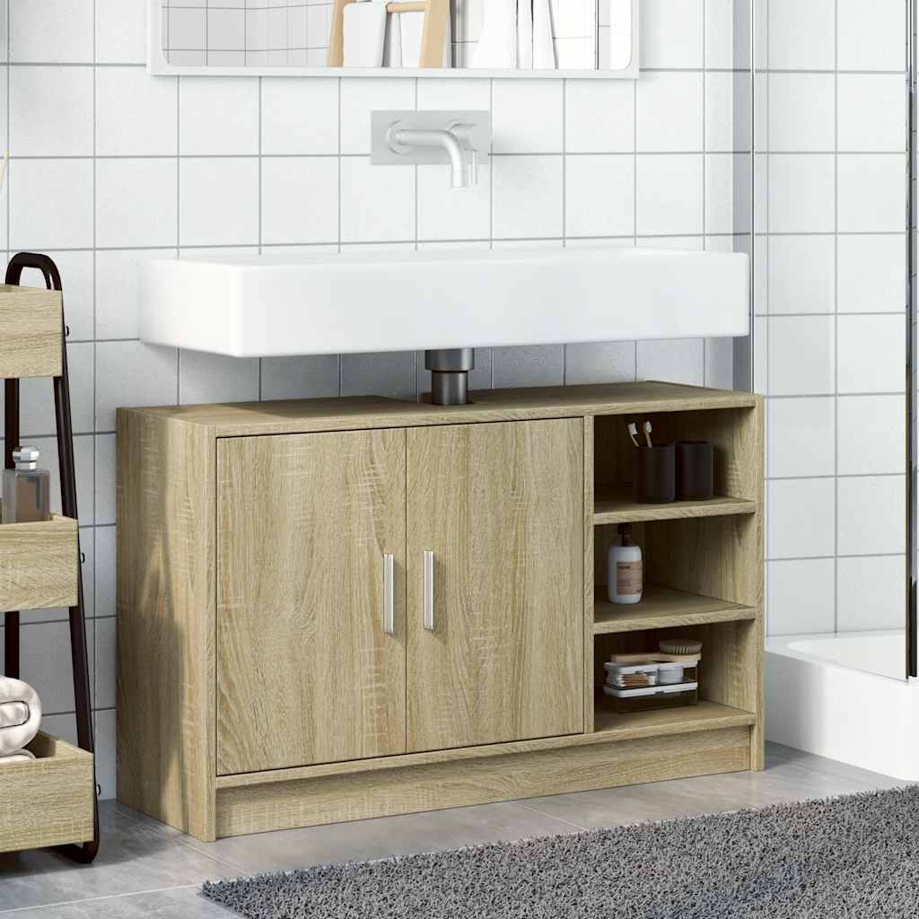 Ormarić za umivaonik boja hrasta sonome 90 x 29 x 55 cm drveni