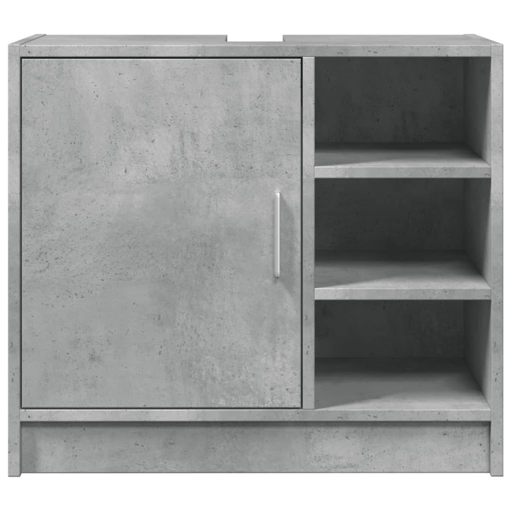 Ormarić za umivaonik boja betona 63x29x55 cm konstruirano drvo