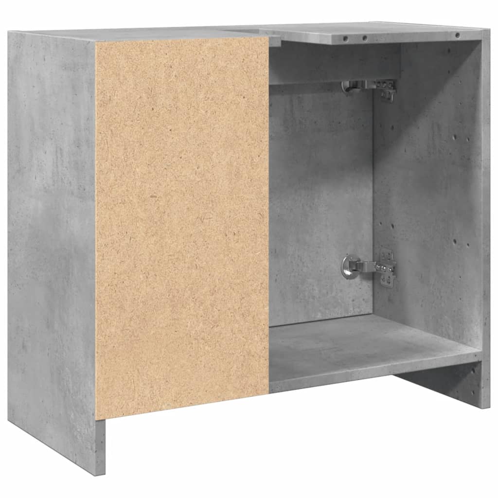 Ormarić za umivaonik boja betona 63x29x55 cm konstruirano drvo