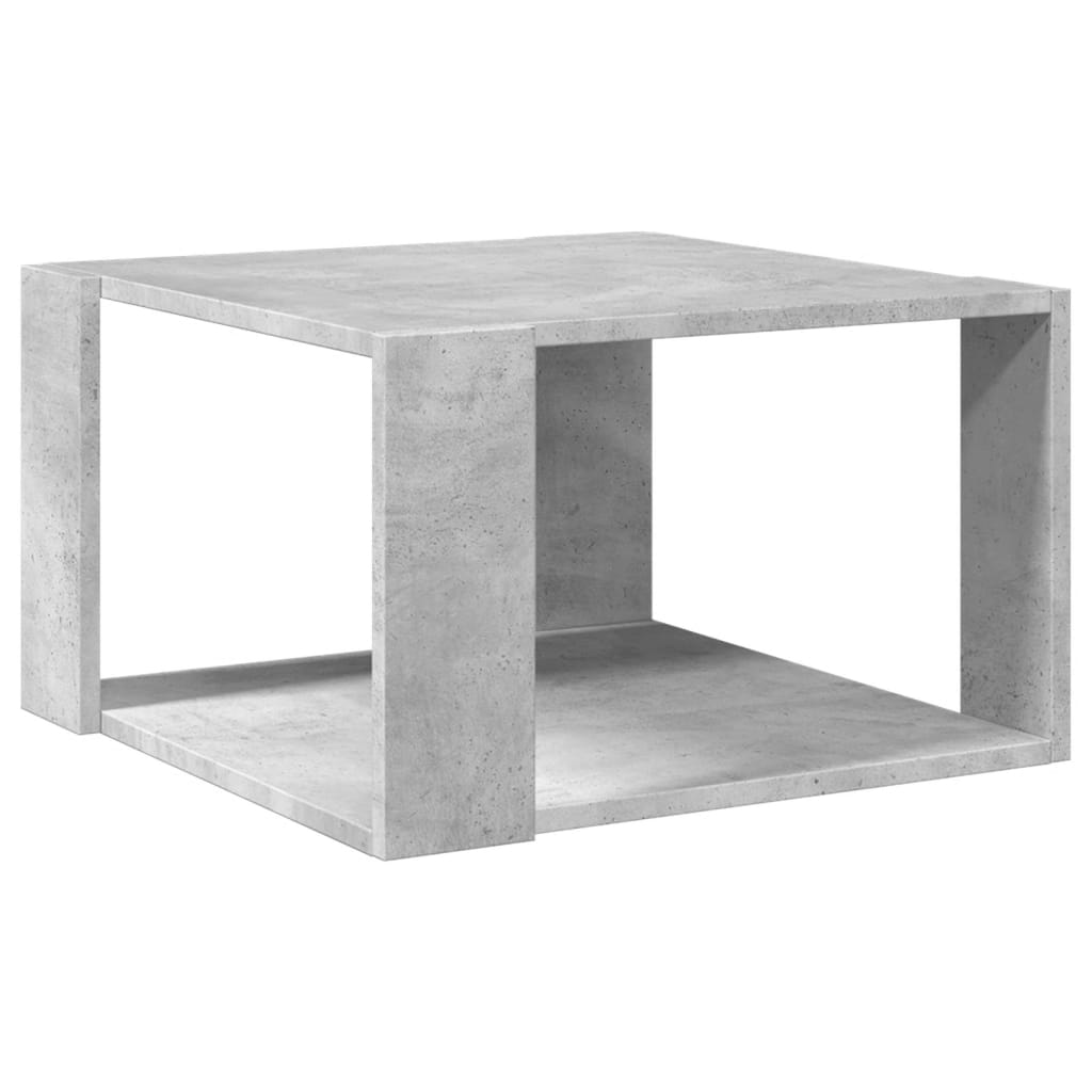 Stolić za kavu boja betona 51,5x51,5x30 cm konstruirano drvo