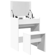 Toaletni stolić sa stolcem bijeli 60 x 40 x 113,5 cm