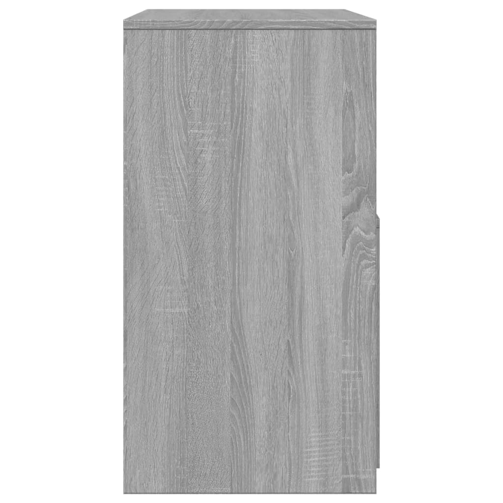 Toaletni stolić sa stolcem siva boja hrasta 60 x 40 x 113,5 cm