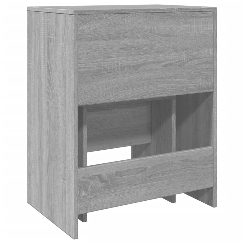 Toaletni stolić sa stolcem siva boja hrasta 60 x 40 x 113,5 cm