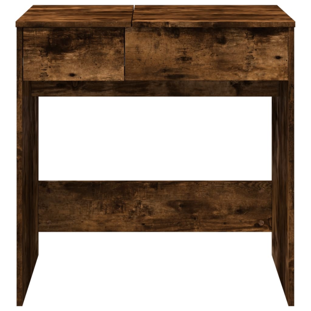 Toaletni stolić s ogledalom boja hrasta 73 x 46,5 x 120 cm