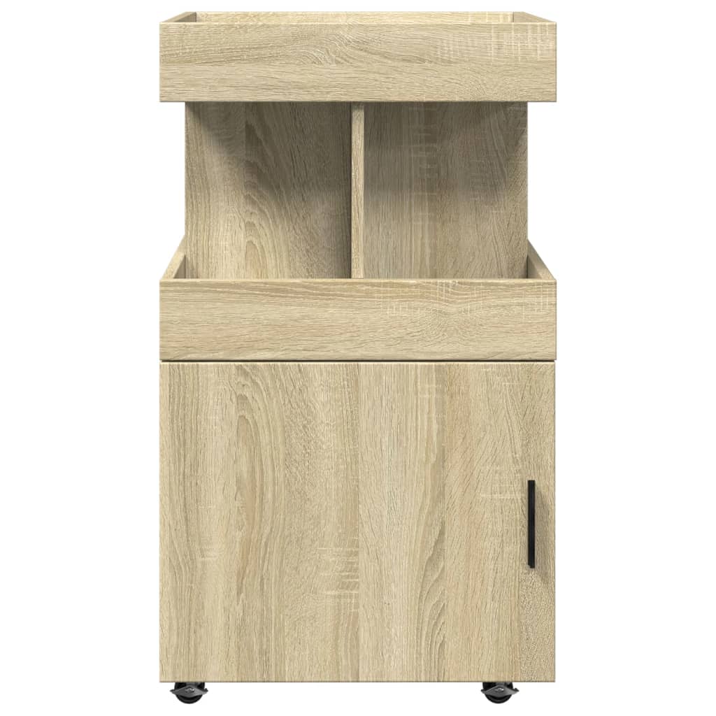 Barska kolica boja hrasta sonome 50x41x89 cm konstruirano drvo