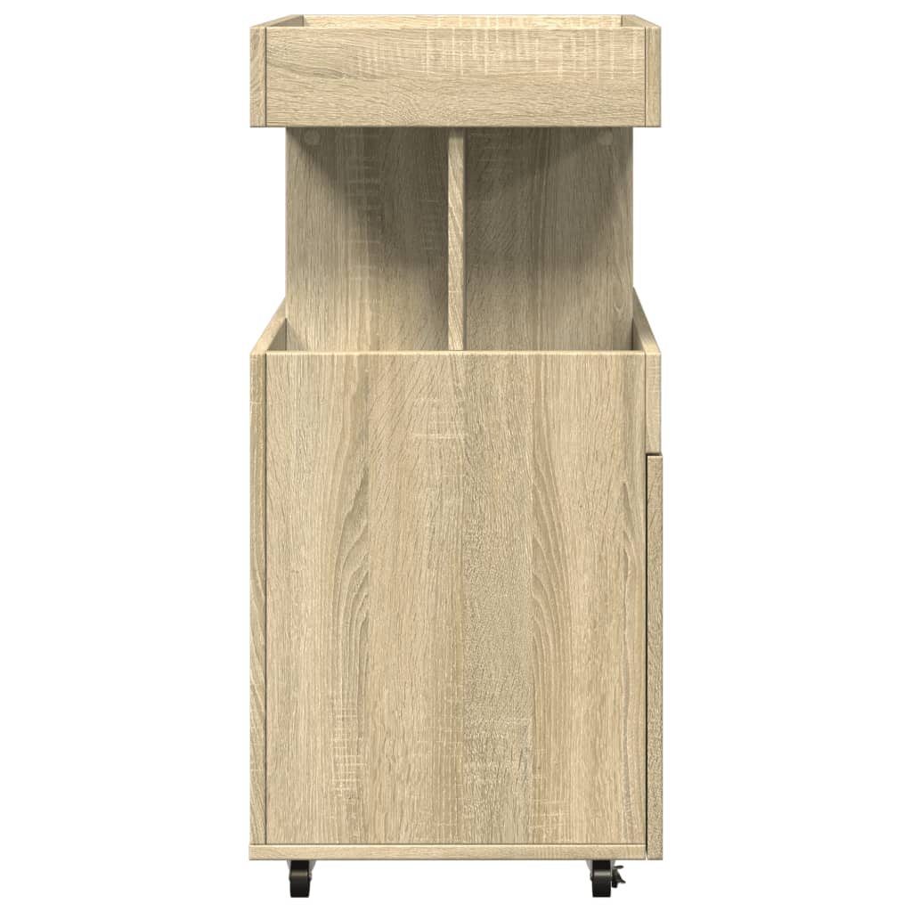 Barska kolica boja hrasta sonome 50x41x89 cm konstruirano drvo