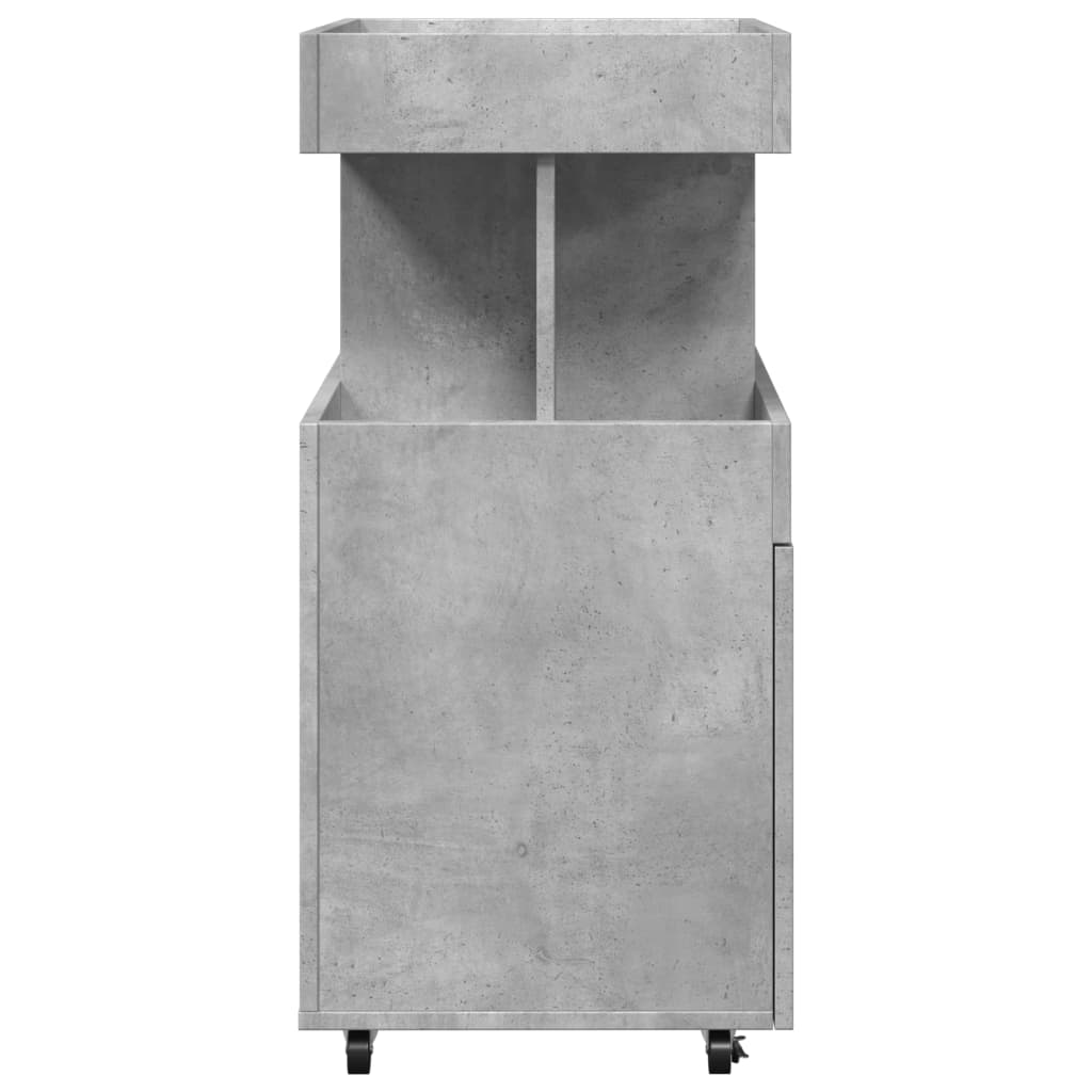 Barska kolica siva boja betona 50x41x89 cm konstruirano drvo