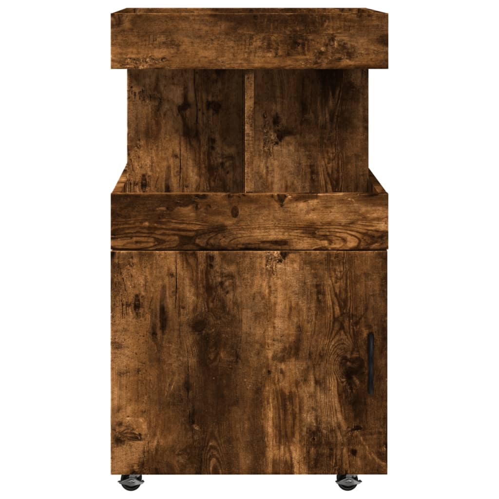 Barska kolica boja hrasta 50 x 41 x 89 cm konstruirano drvo
