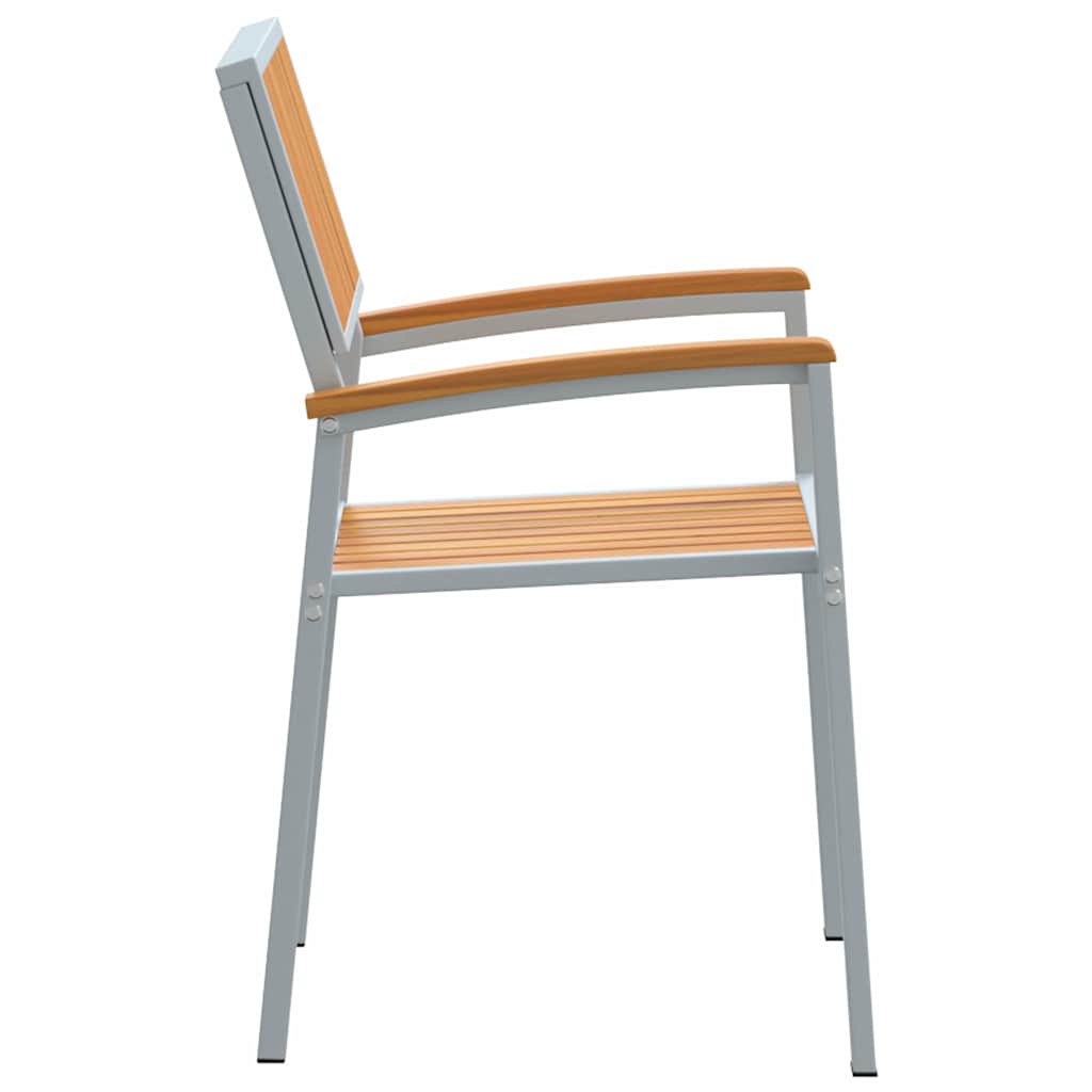 Stolica koja se može slagati 8 pcs Smeđa 56 x 57 x 87 cm