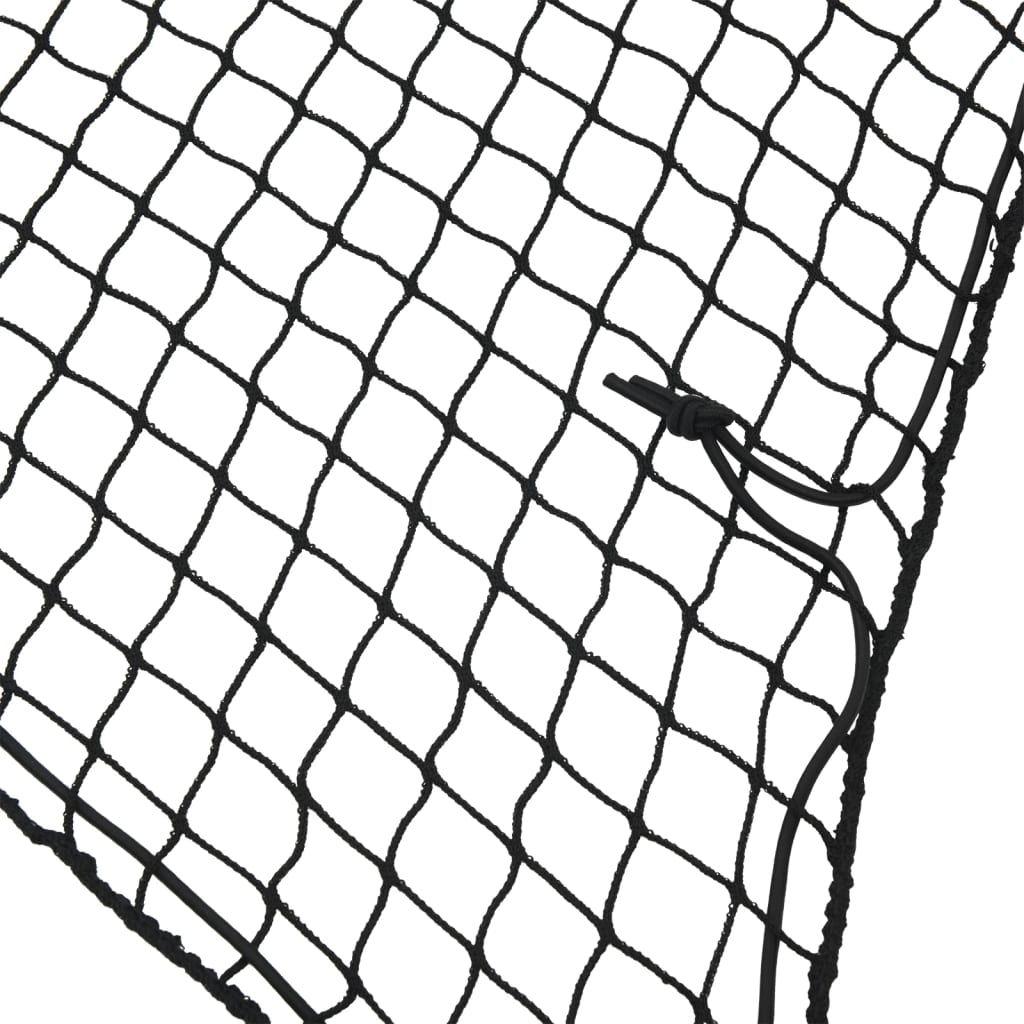 Mreža za prikolicu s elastičnim užetom crna 6 x 3,5 m PP