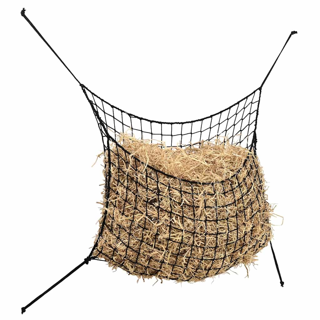 Mreže za sijeno 2 kom pravokutne crna 90 x 60 cm PP