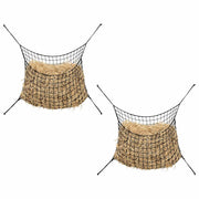 Mreže za sijeno 2 kom pravokutne crna 200x120 cm PP