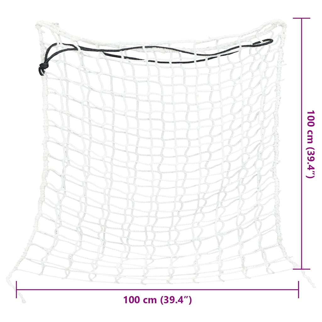 Mreže za Sijeno 2 kom okružne bijele 100x100 cm PP