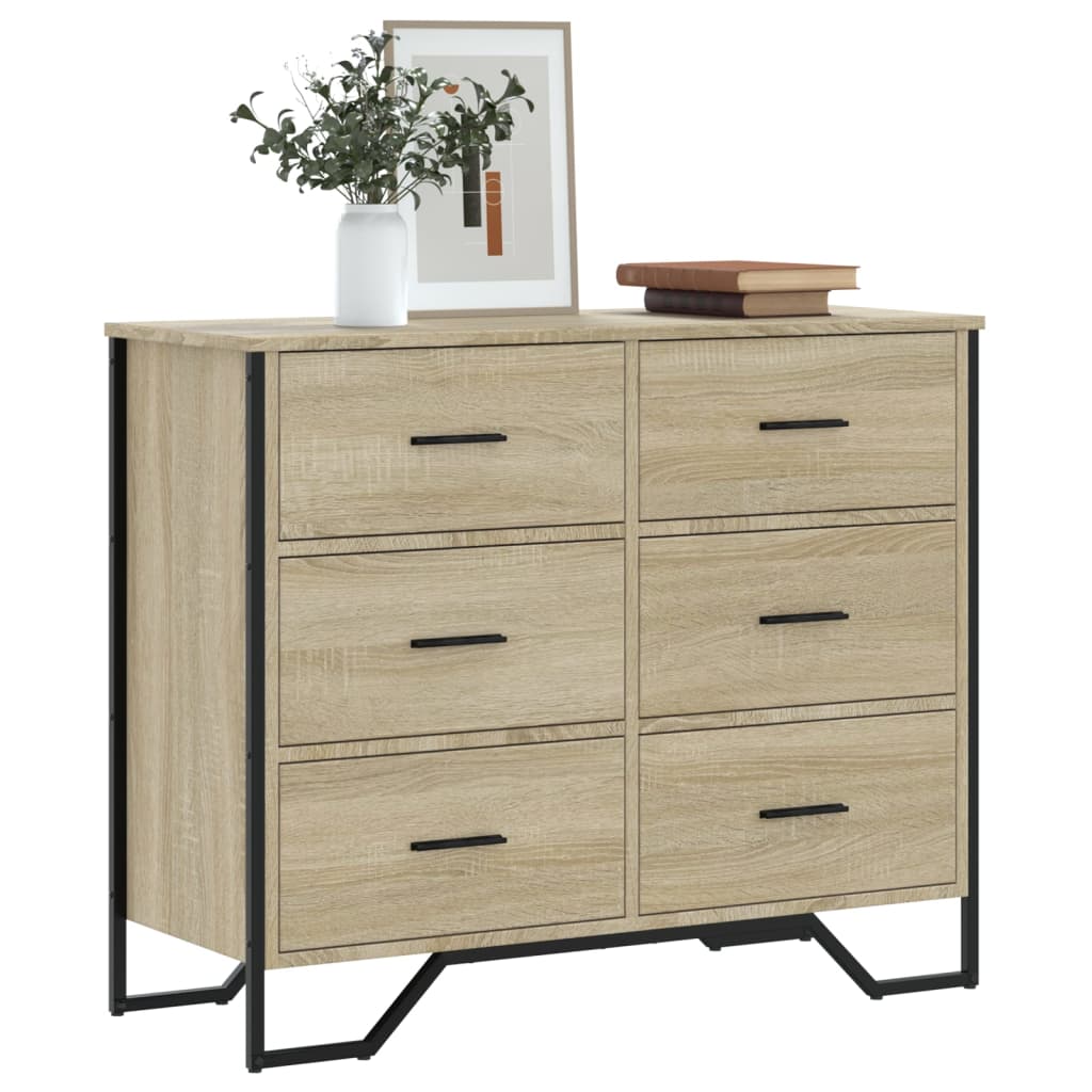 Komoda boja hrasta sonome 91x35,5x74,5 cm konstruirano drvo