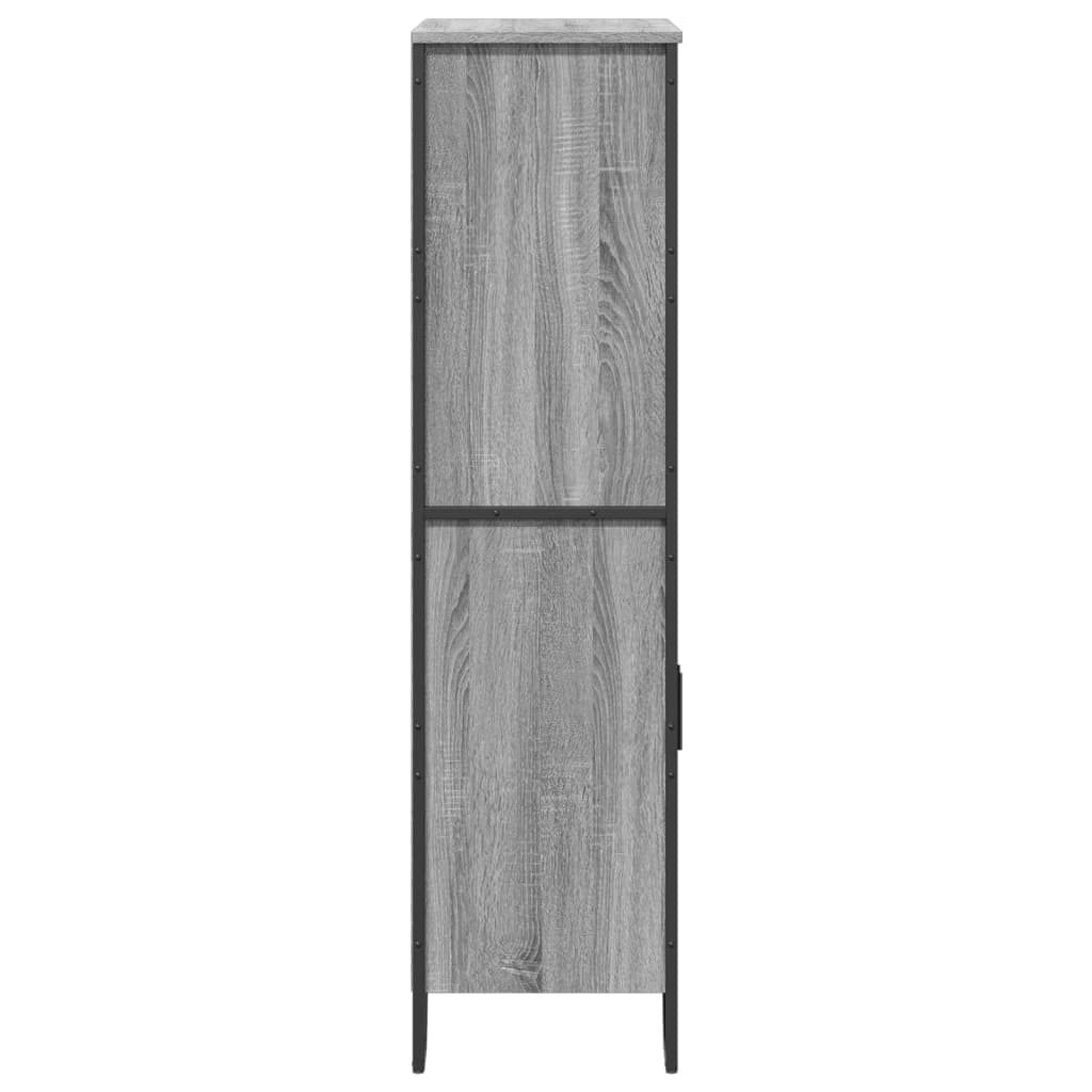 Visoka komoda boja hrasta 79,5x35,5x137,5 cm konstruirano drvo