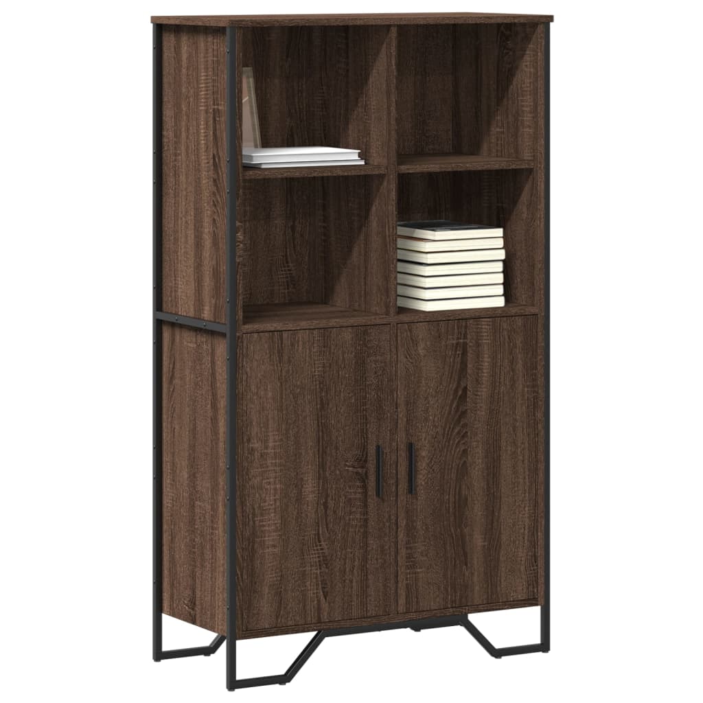 Visoka komoda boja hrasta 79,5x35,5x137,5 cm konstruirano drvo