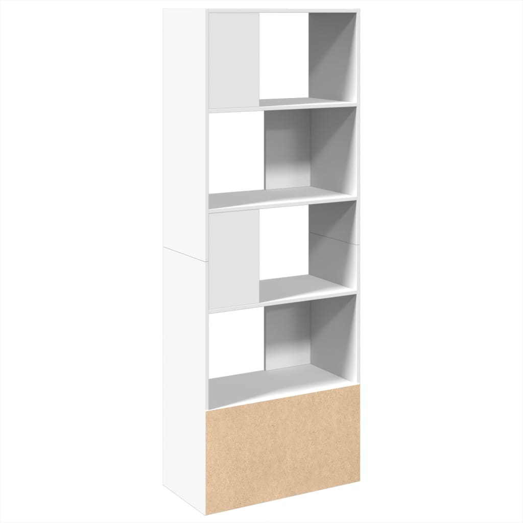 Regal za knjige bijeli 70 x 36 x 189 cm od konstruiranog drva