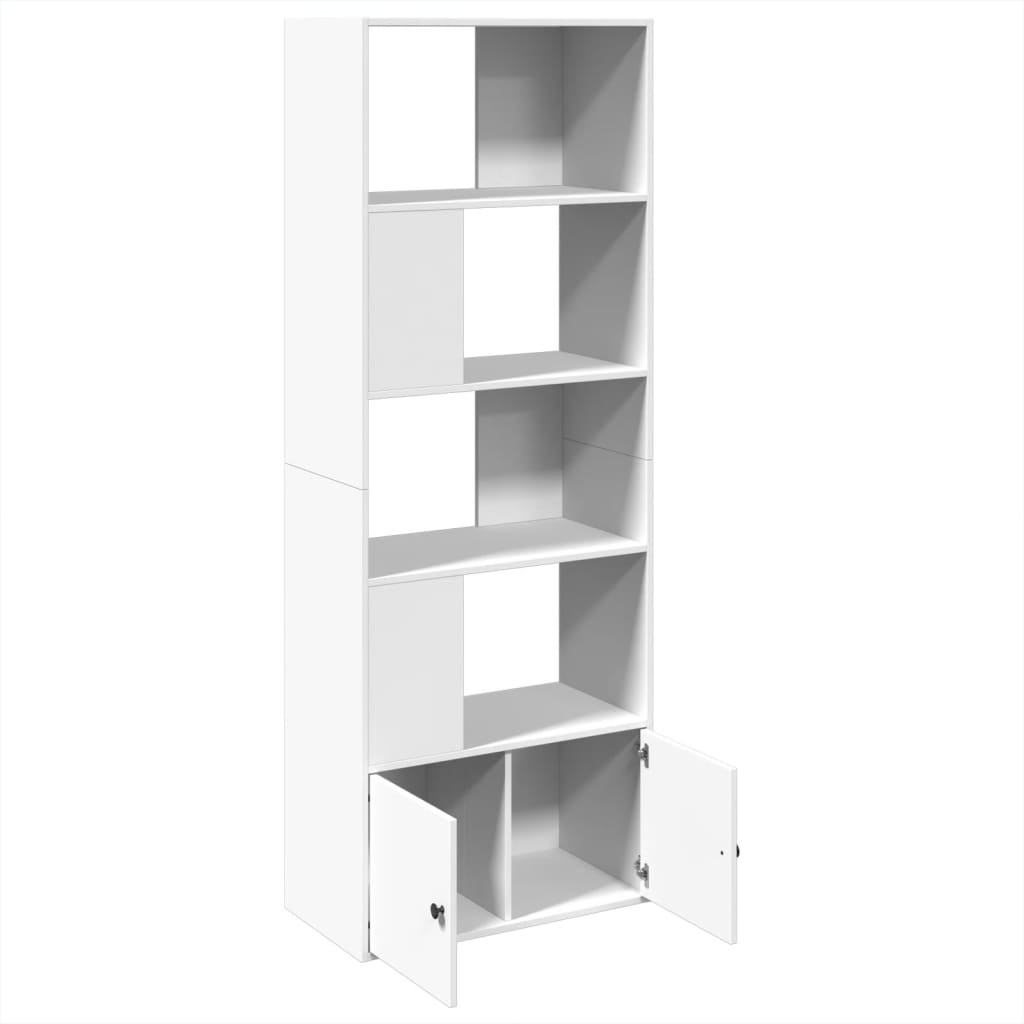 Regal za knjige bijeli 70 x 36 x 189 cm od konstruiranog drva