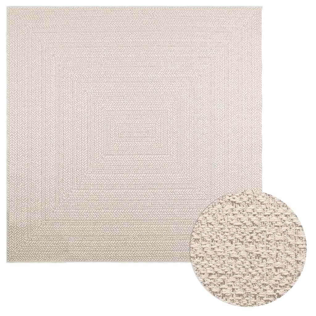 Tepih ZIZUR 200 x 200 cm s izgledom jute unutarnji i vanjski