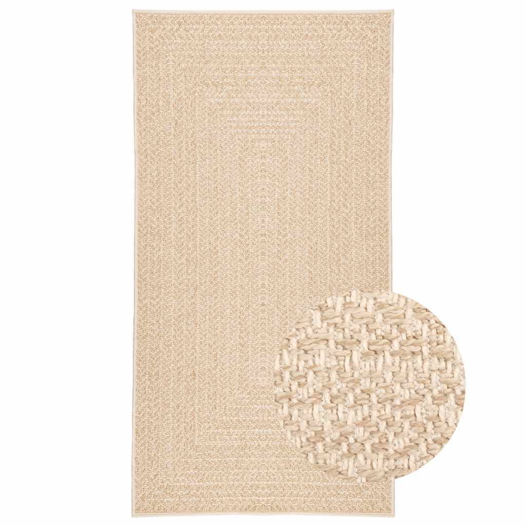 Tepih ZIZUR bež 60 x 110 cm s izgledom jute unutarnji i vanjski