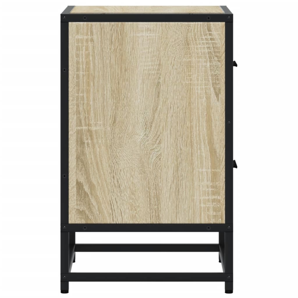 Noćni ormarići 2 kom boja hrasta 40x31x50 cm konstruirano drvo