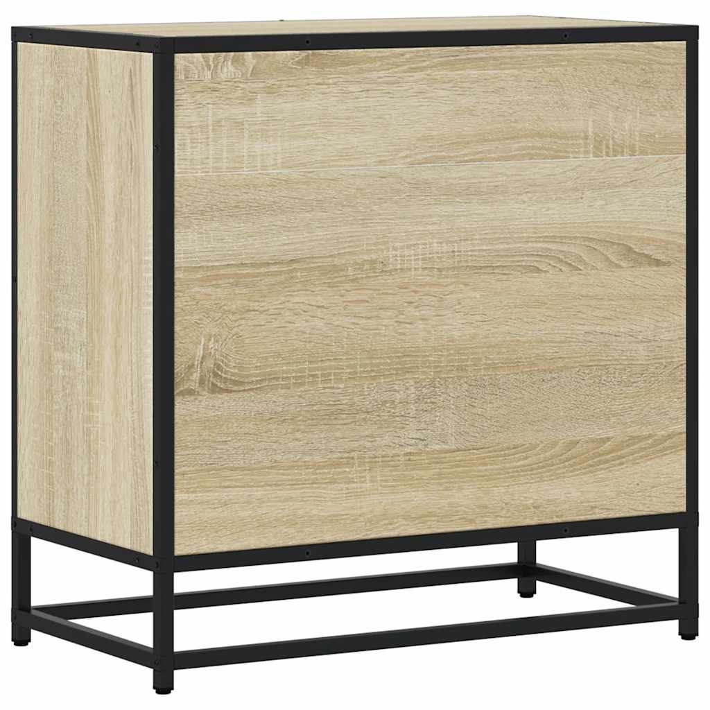 Noćni ormarić Sonoma hrast 60x31x60cm Konstruirano drvo i metal