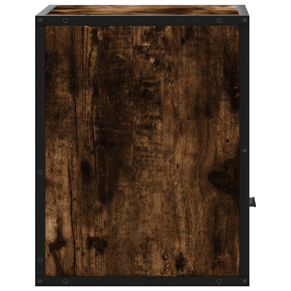 Zidni noćni ormarići 2 kom dimljeni hrast 40x31x39,5 cm