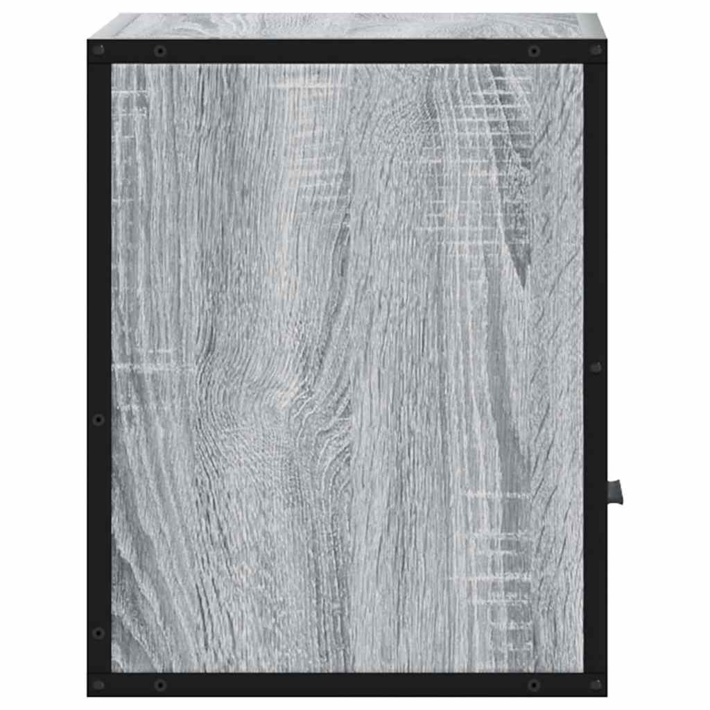 Zidni noćni ormarići 2 kom Sivi Sonoma 40x31x39,5 cm